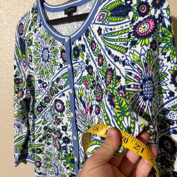 Talbots Colorful Floral Cardigan - Picture 5 of 6